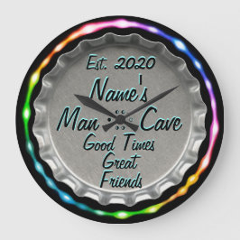 Man Cave Clock! Neon kijk! Grote Klok