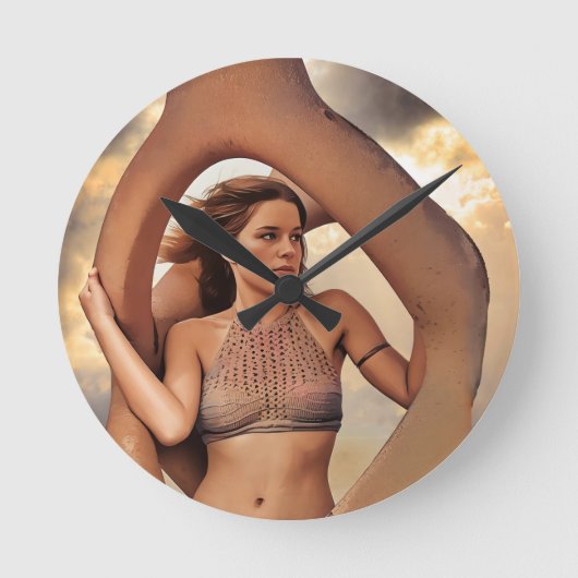 Man Cave Clock Ronde Klok (Voorkant)