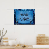 Man Cave Crystal Poster (Keuken)