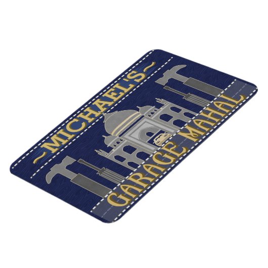 Man Cave Funny Garage Mahal Tools | Aangepaste naa Magneet (Linkerzijde)