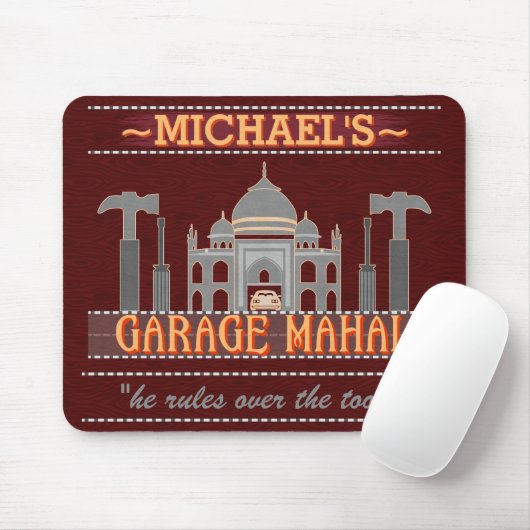 Man Cave Funny Garage Mahal Tools | Aangepaste naa Muismat (Met muis)