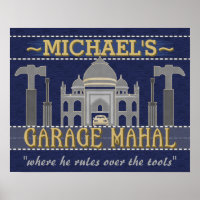 Man Cave Garage Mahal Funny Guy Humor | Aangepast