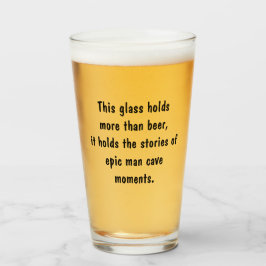 Man Cave Glas