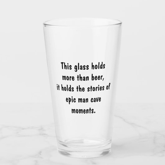 Man Cave Glas (Voorkant)