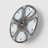 Man Cave Hub Pet Hubcaps Car Rims Tire Wheels Ronde Klok (Hoek)