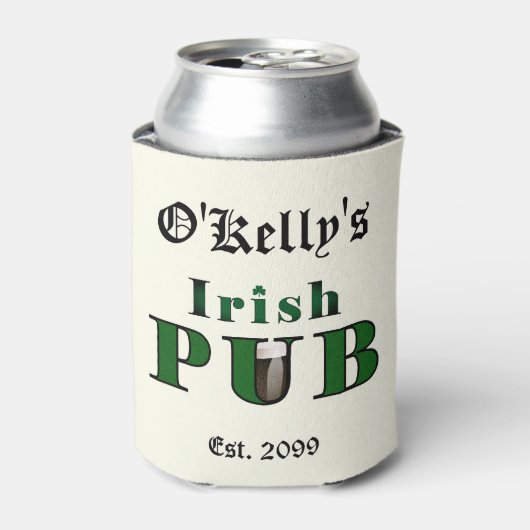 Man Cave Irish Pub Bar Tavern Blikjeskoeler (Blikje Voorkant)