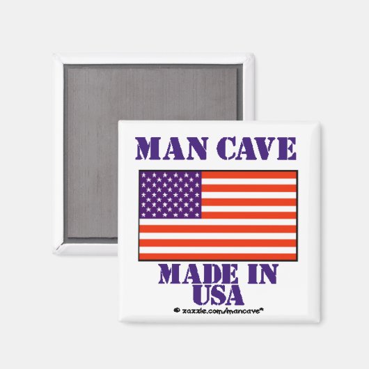 Man Cave Made in USA Magneet (Voorkant / Achterkant)