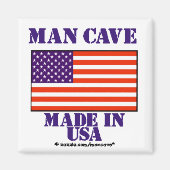 Man Cave Made in USA Magneet (Voorkant)