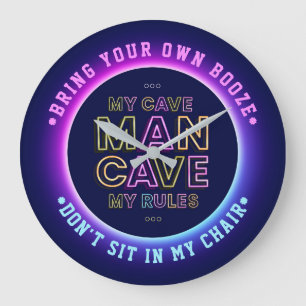 Man Cave My Cave My Rules Breng je eigen drank mee Grote Klok