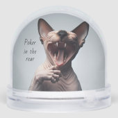 Man Cave Noveltieit Sneeuwbol (Achterkant)