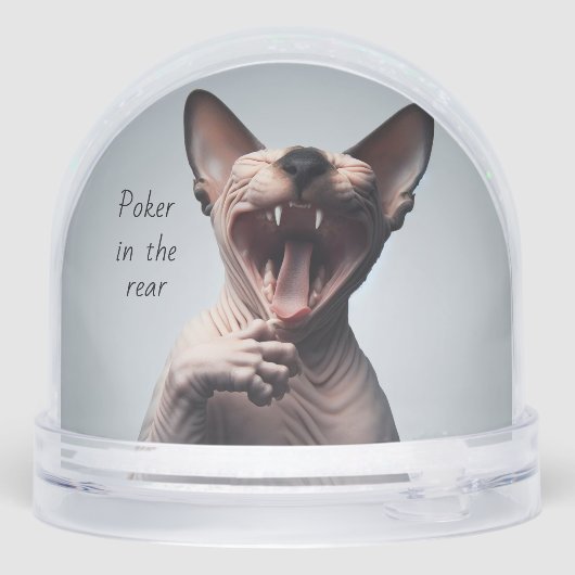 Man Cave Novelty Sneeuwbol (Achterkant)