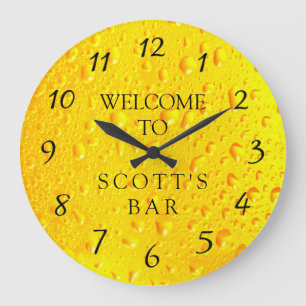 Man Cave of Bar Business Owner Clock Grote Klok