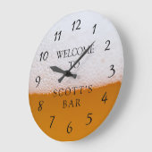 Man Cave of Bar Business Owner Clock Grote Klok (Hoek)
