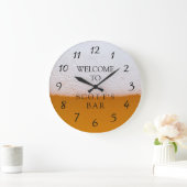 Man Cave of Bar Business Owner Clock Grote Klok (Huis)