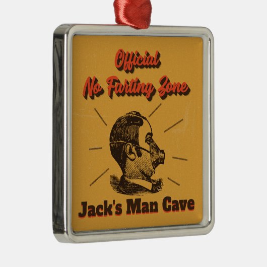 Man Cave Ornament - geen Farting Zone! (Rechts)