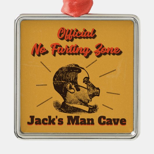 Man Cave Ornament - geen Farting Zone! (Voorkant)