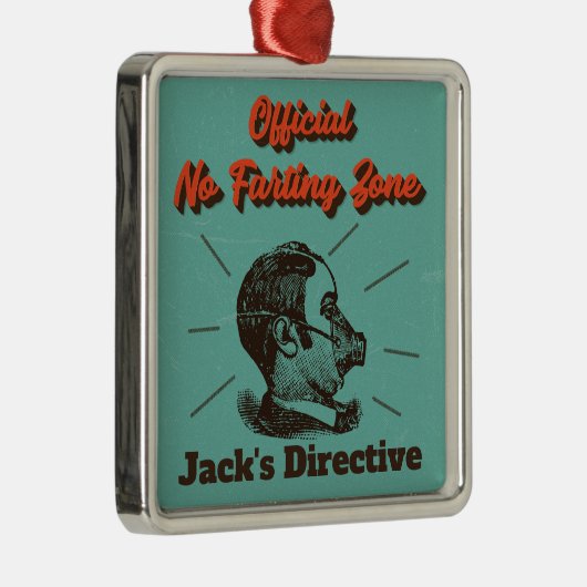 Man Cave Ornament - geen Farting Zone! (Rechts)