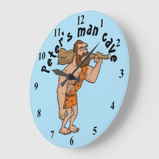 Man Cave Personalized Grote Klok (Hoek)