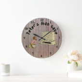 Man Cave Personalized Large Clock Grote Klok (Huis)