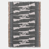 Man Cave Pistool Rug Deken (Voorkant Verticaal)