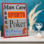 Man Cave Plaque Fotoplaat (Zijkant)