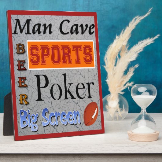 Man Cave Plaque Fotoplaat (Zijkant)