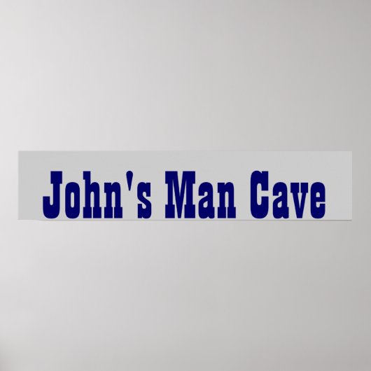 Man Cave Poster (Voorkant)