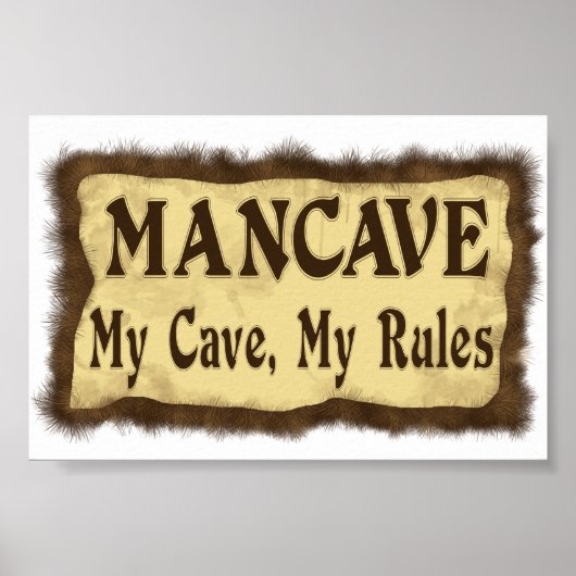 Man Cave Poster (Voorkant)