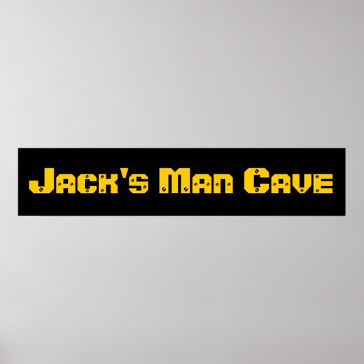 Man Cave Poster (Voorkant)