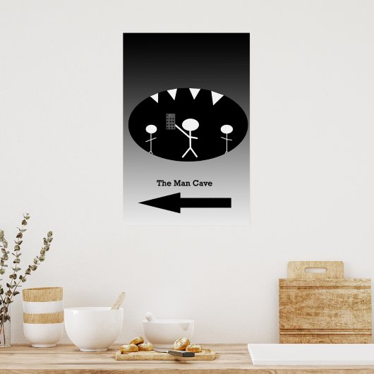 Man Cave Poster (Keuken)