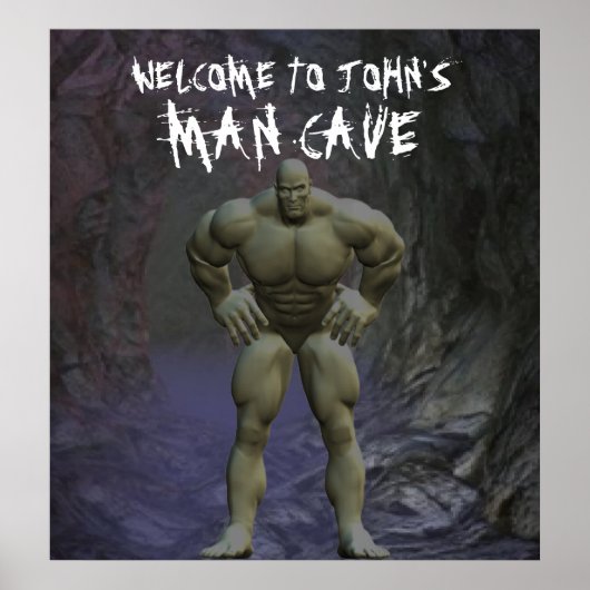 Man Cave Poster (Voorkant)