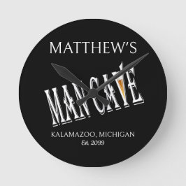 Man Cave Pub Clock Sign Ronde Klok