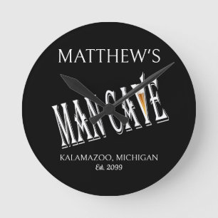 Man Cave Pub Clock Sign Ronde Klok