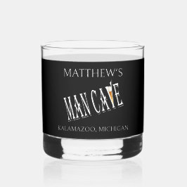 Man Cave Pub Rocks Whisky Glasses Drinkware Glas