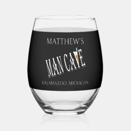 Man Cave Pub Stemless wijnglazen Drinkware Wijnglas Zonder Voet