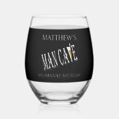 Man Cave Pub Stemless wijnglazen Drinkware Wijnglas Zonder Voet (Achterkant)