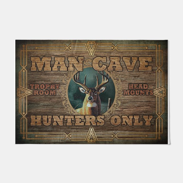 Man Cave Rug, alleen jagers  Deurmat (Voorkant)