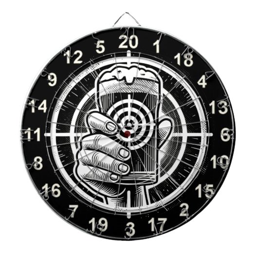 Man Cave Rustic Beer Design Dartbord (Voorkant)