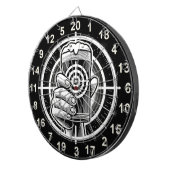 Man Cave Rustic Beer Design Dartbord (Voorkant Rechts)