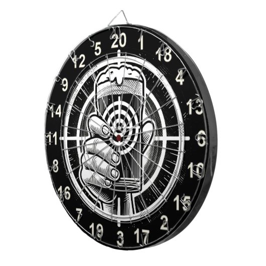 Man Cave Rustic Beer Design Dartbord (Voorkant Rechts)