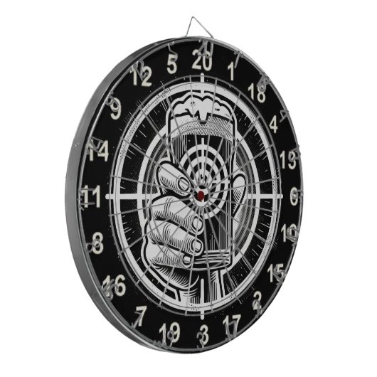 Man Cave Rustic Beer Design Dartbord (Voorkant Links)