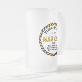 Man Cave Sign Attentie Tape Matglas Bierpul (Voorkant rechts)