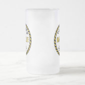 Man Cave Sign Attentie Tape Matglas Bierpul (Center)