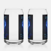 Man Cave Sign Neon Deer Antlers Cool Blikvorm Glas (Rechts)