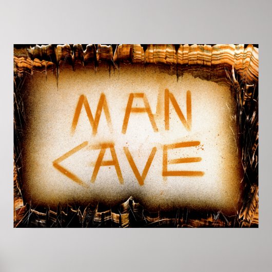 Man Cave Slate Poster (Voorkant)