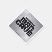Man Cave Stainless Steel Diamond Bord Napkins Servet (Hoek)