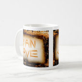 Man Cave Tan Leisteen Koffiemok (Voorkant links)