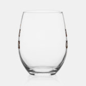 Man Cave Tekst Effect Stemless Wijnglas Drinkware Wijnglas Zonder Voet (Links)