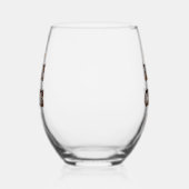 Man Cave Tekst Effect Stemless Wijnglas Drinkware Zonder Voet (Links)