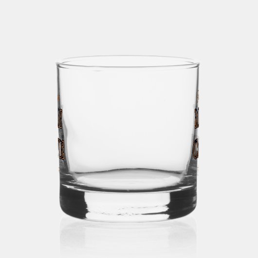 Man Cave Text Effect Rocks Whiskey Glass Drinkware Whisky Glas (Rechts)